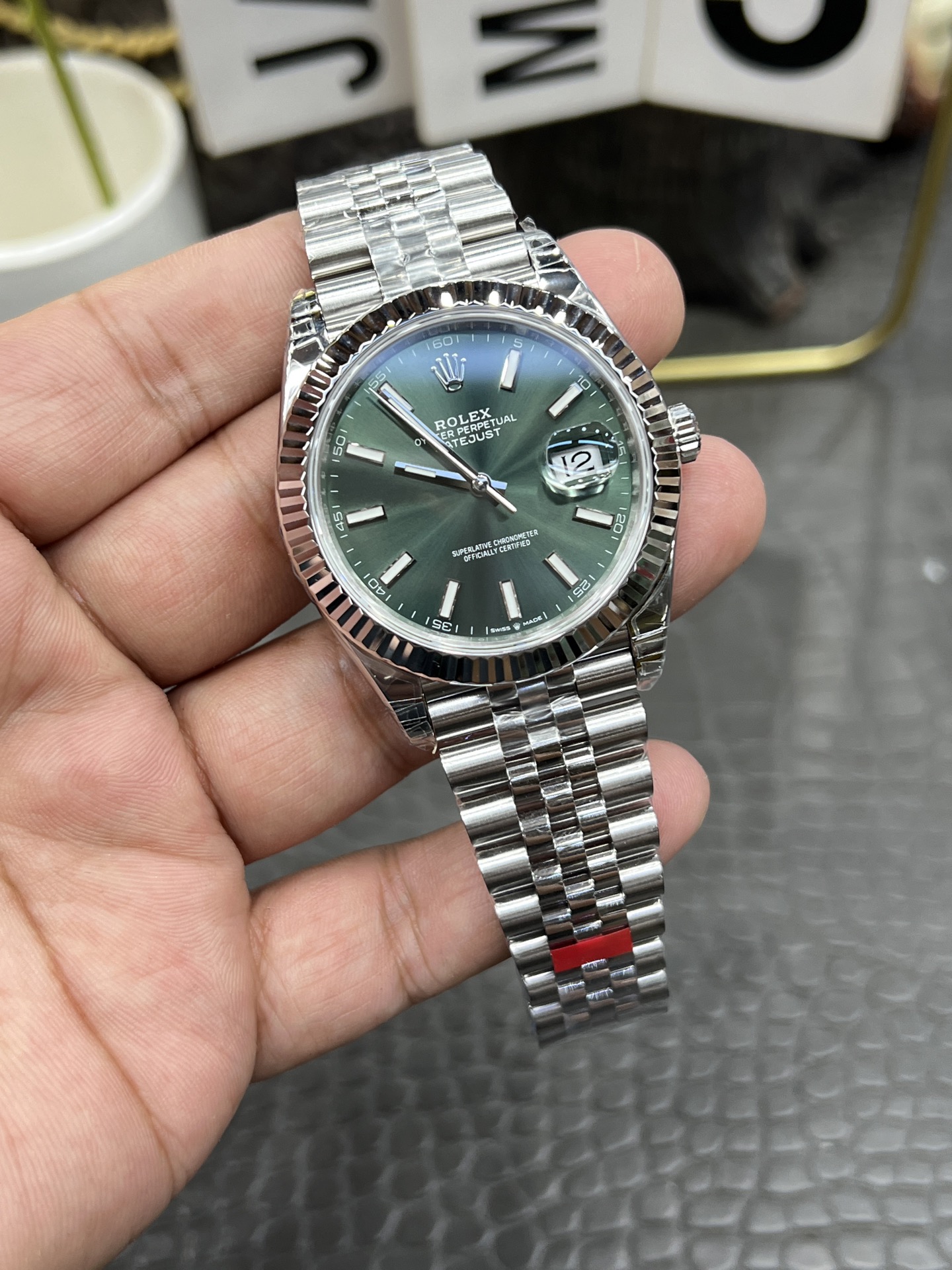 Rolex Datejust Green 3235 41mm VS