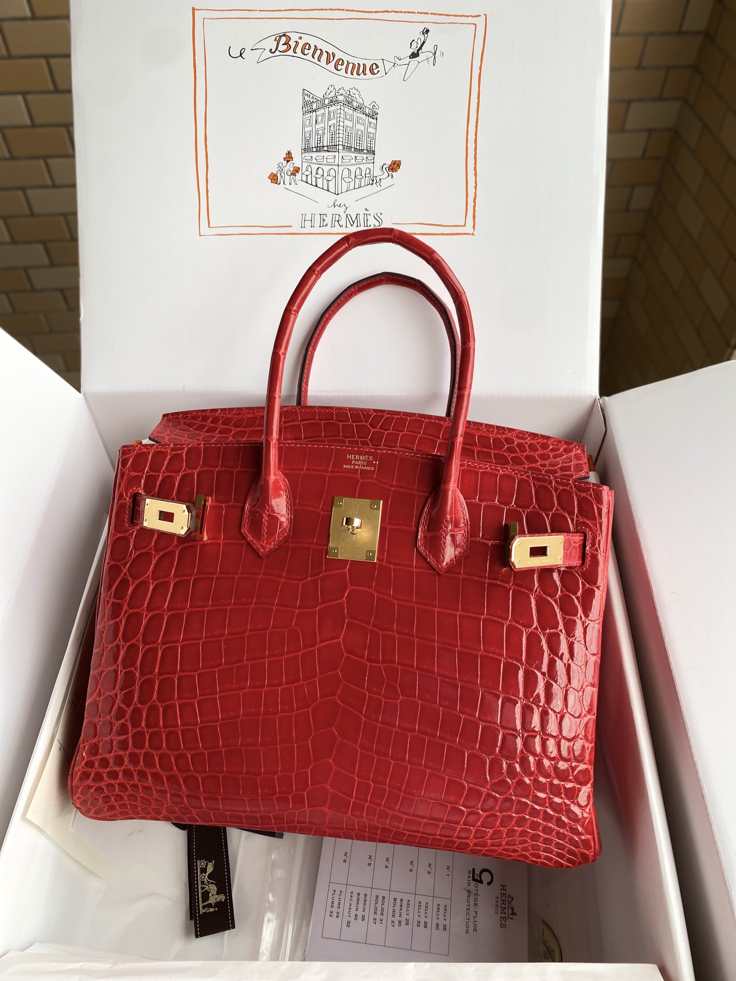 Hermes Birkin Red