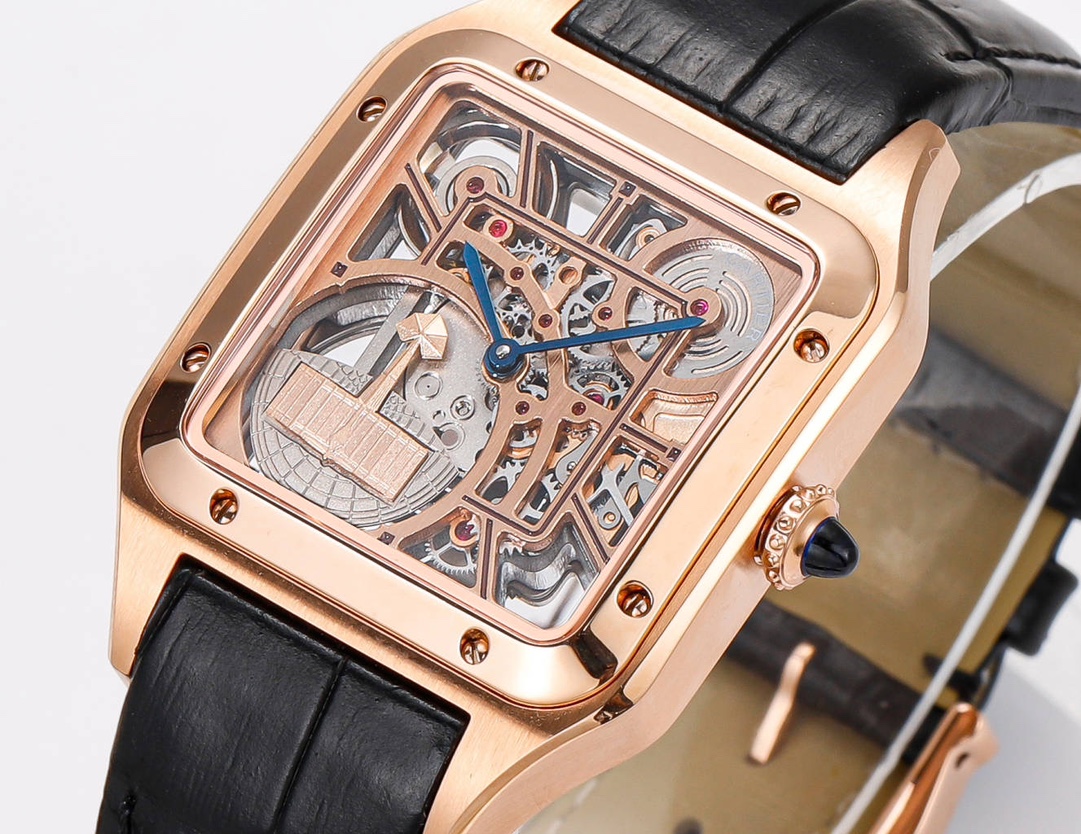 Cartier Santos Blue 1042 31.4mm