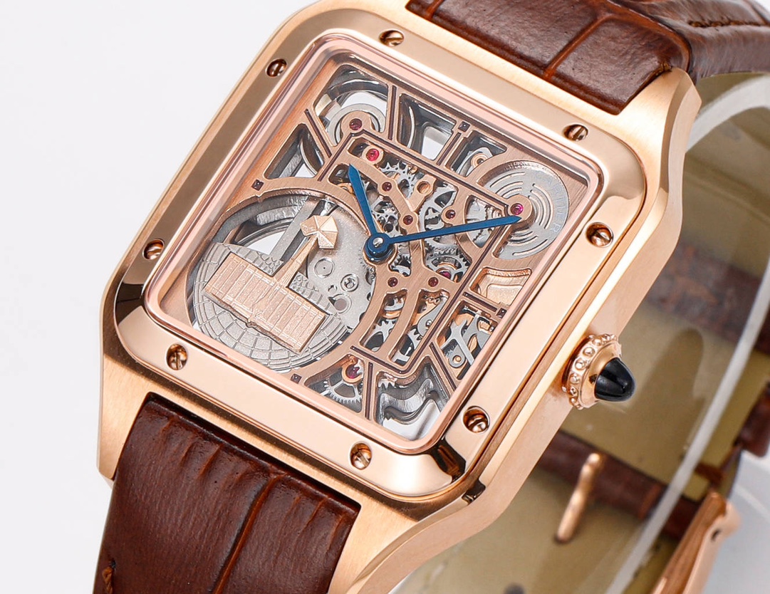 Cartier Santos Blue 1042 31.4mm