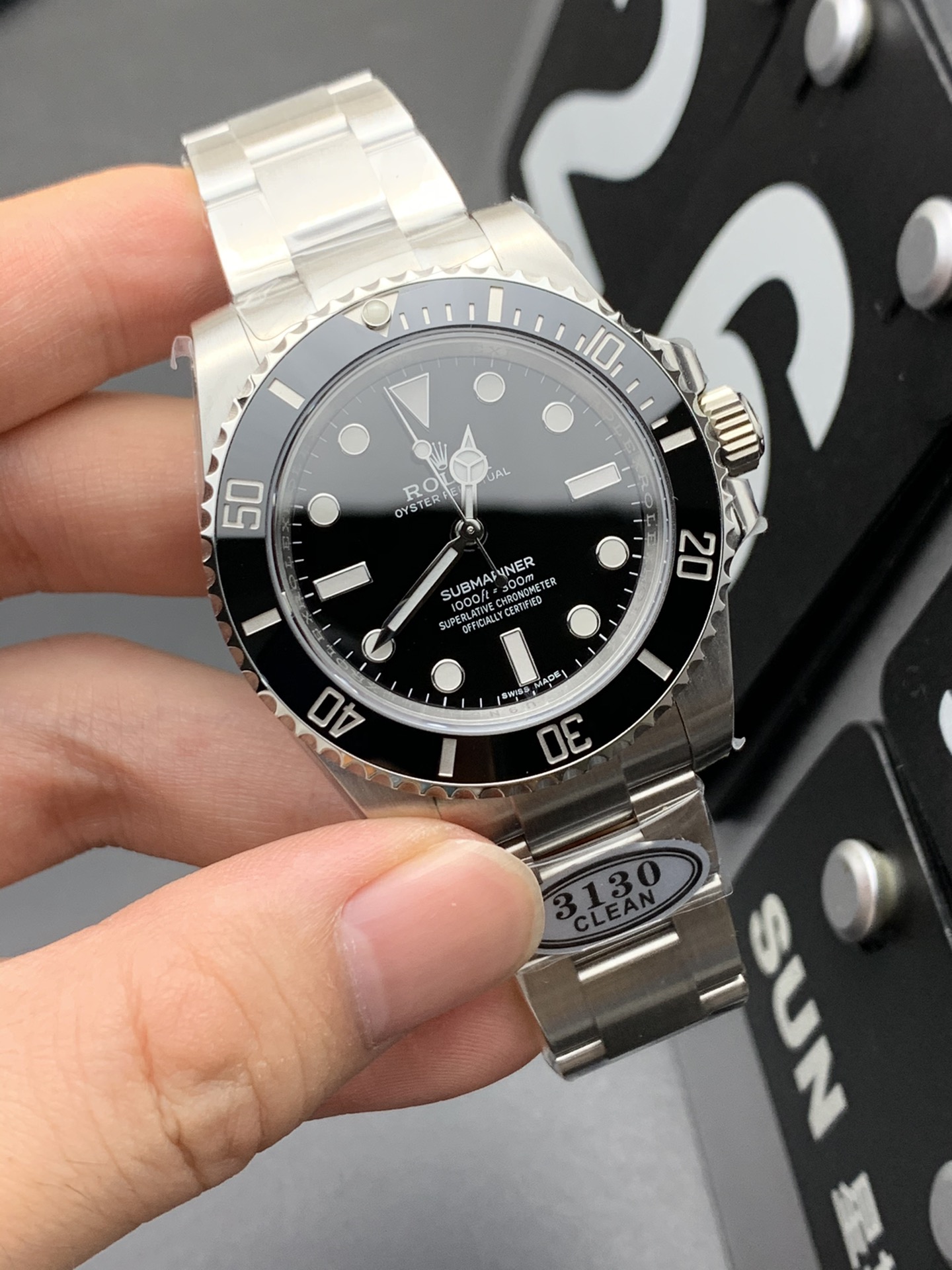 Rolex Black 3130