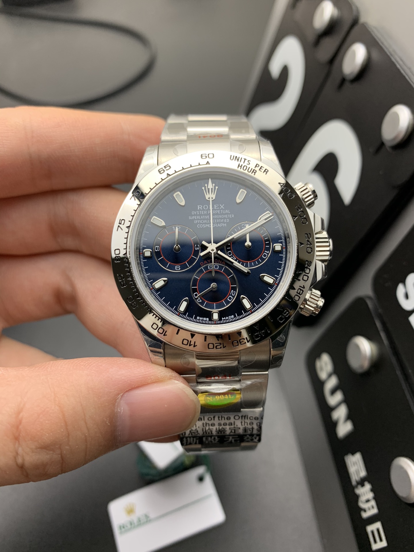 Rolex Blue Watch 12829