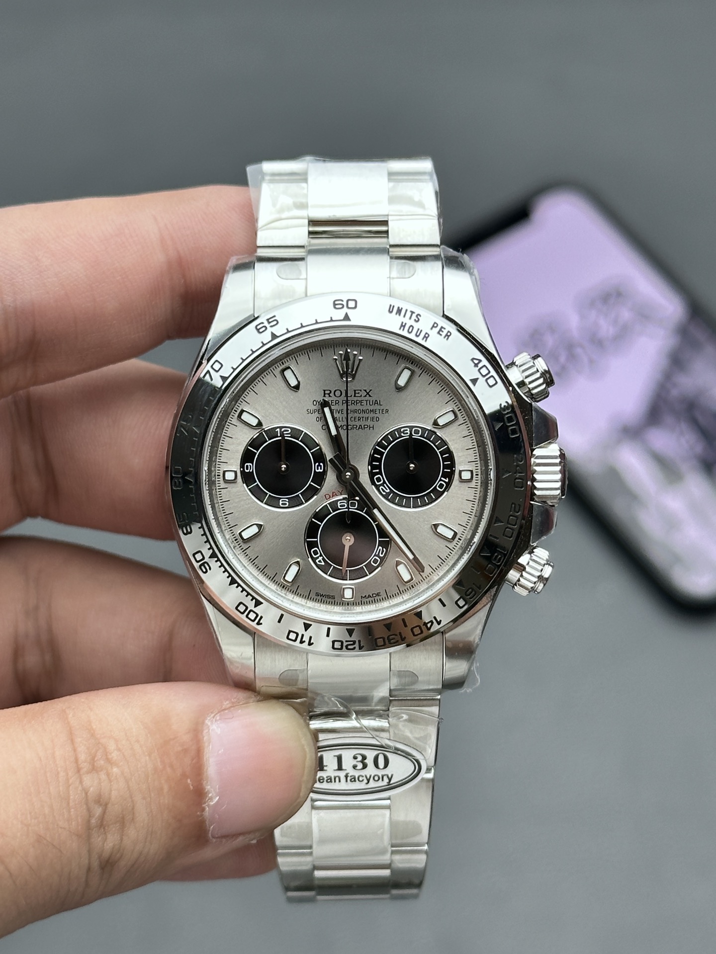 Rolex Grey 4130