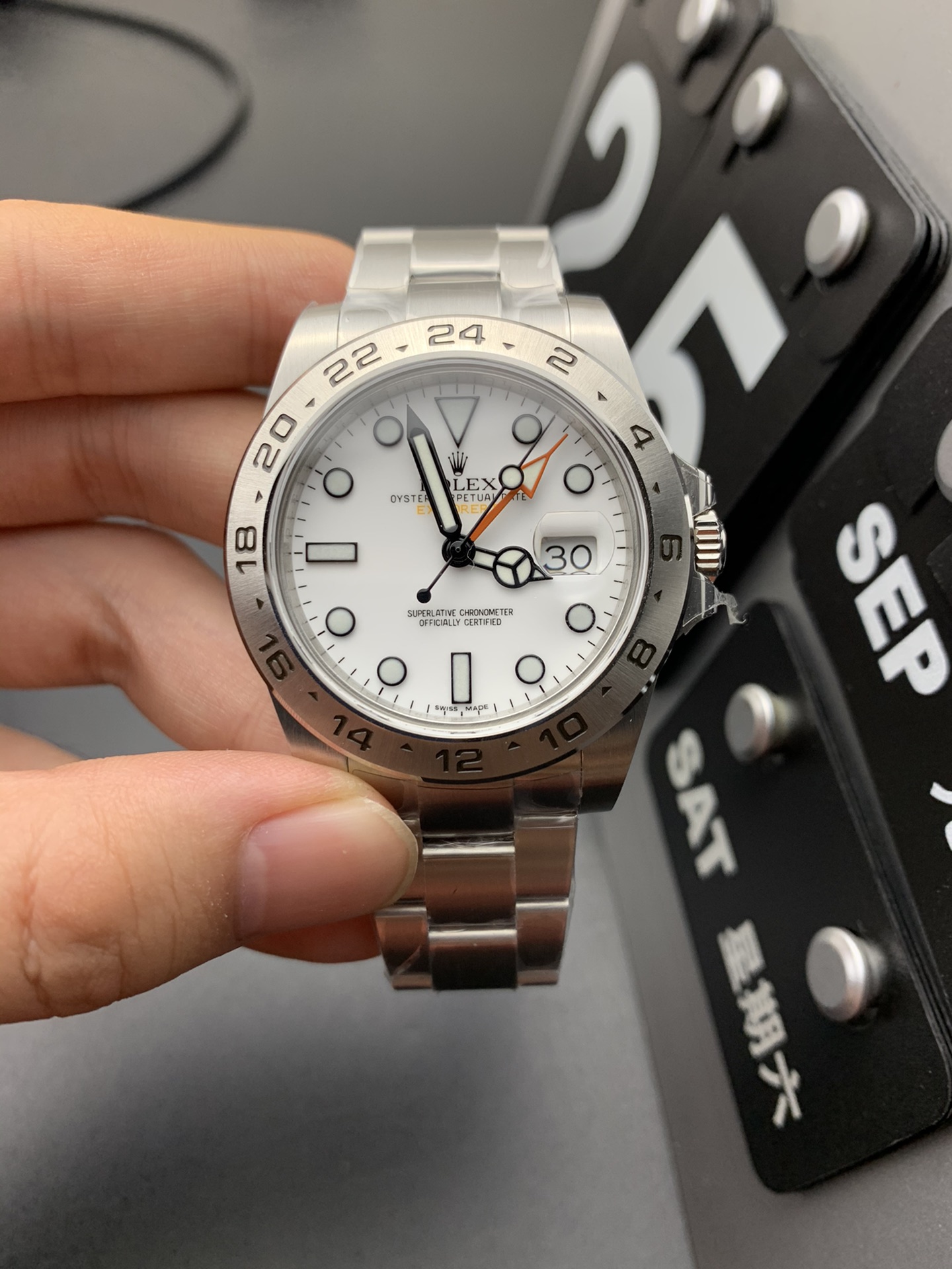 Rolex White Watch 12832