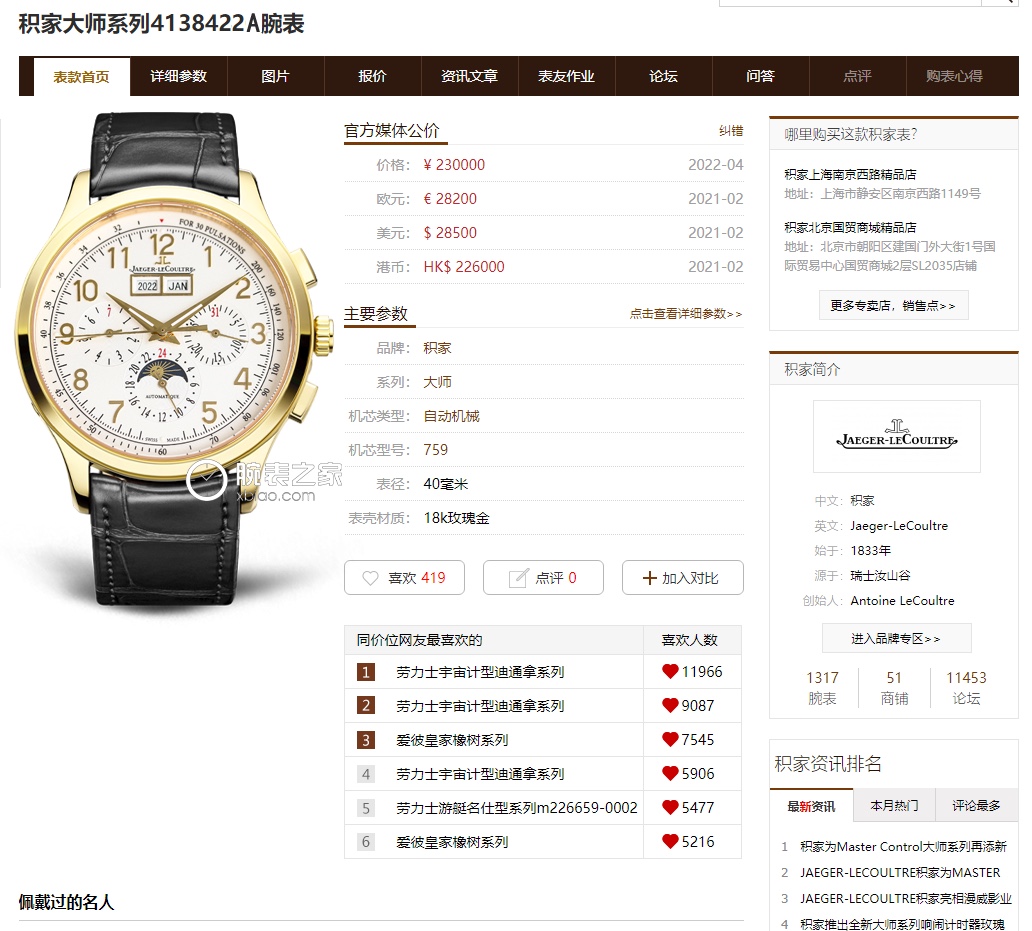 Jaeger-LeCoultre 2022 TW