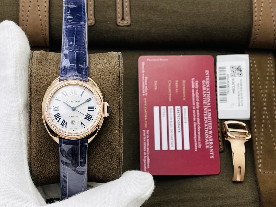 Cartier Blue Watch 15980
