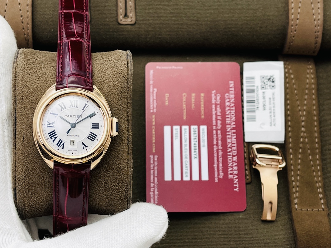 Cartier Blue Watch 15982
