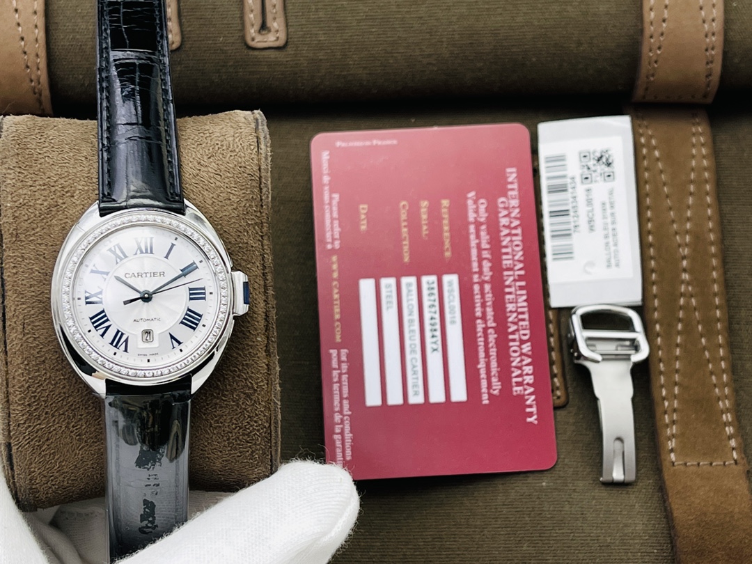 Cartier Blue Watch 15988