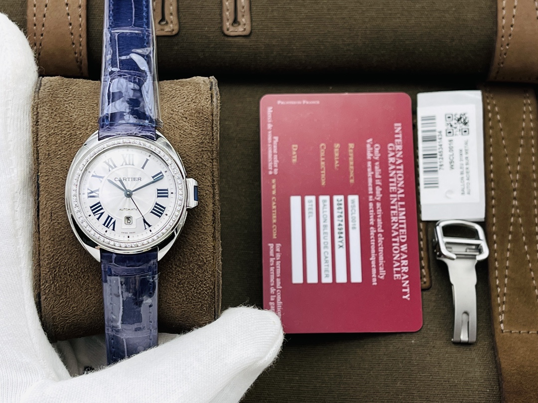 Cartier Blue Watch 15990