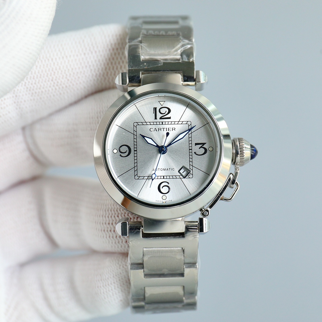 Cartier Pasha Blue 28800 32mm