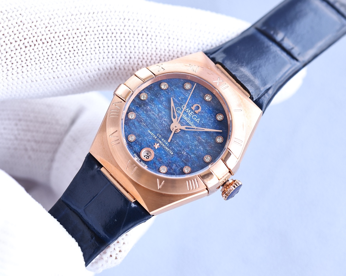 Omega Constellation Blue 8700 29mm