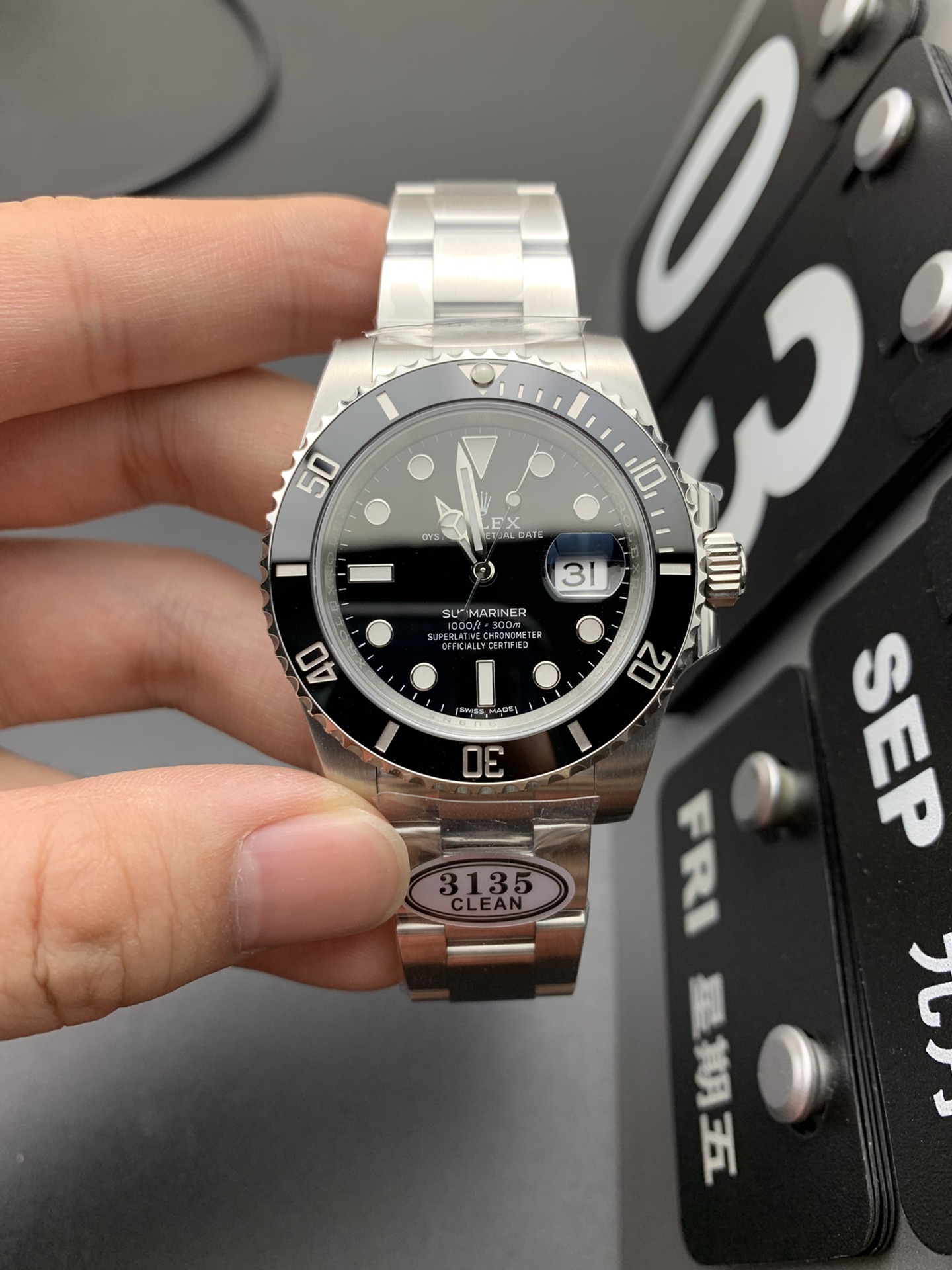 Rolex Black 3135
