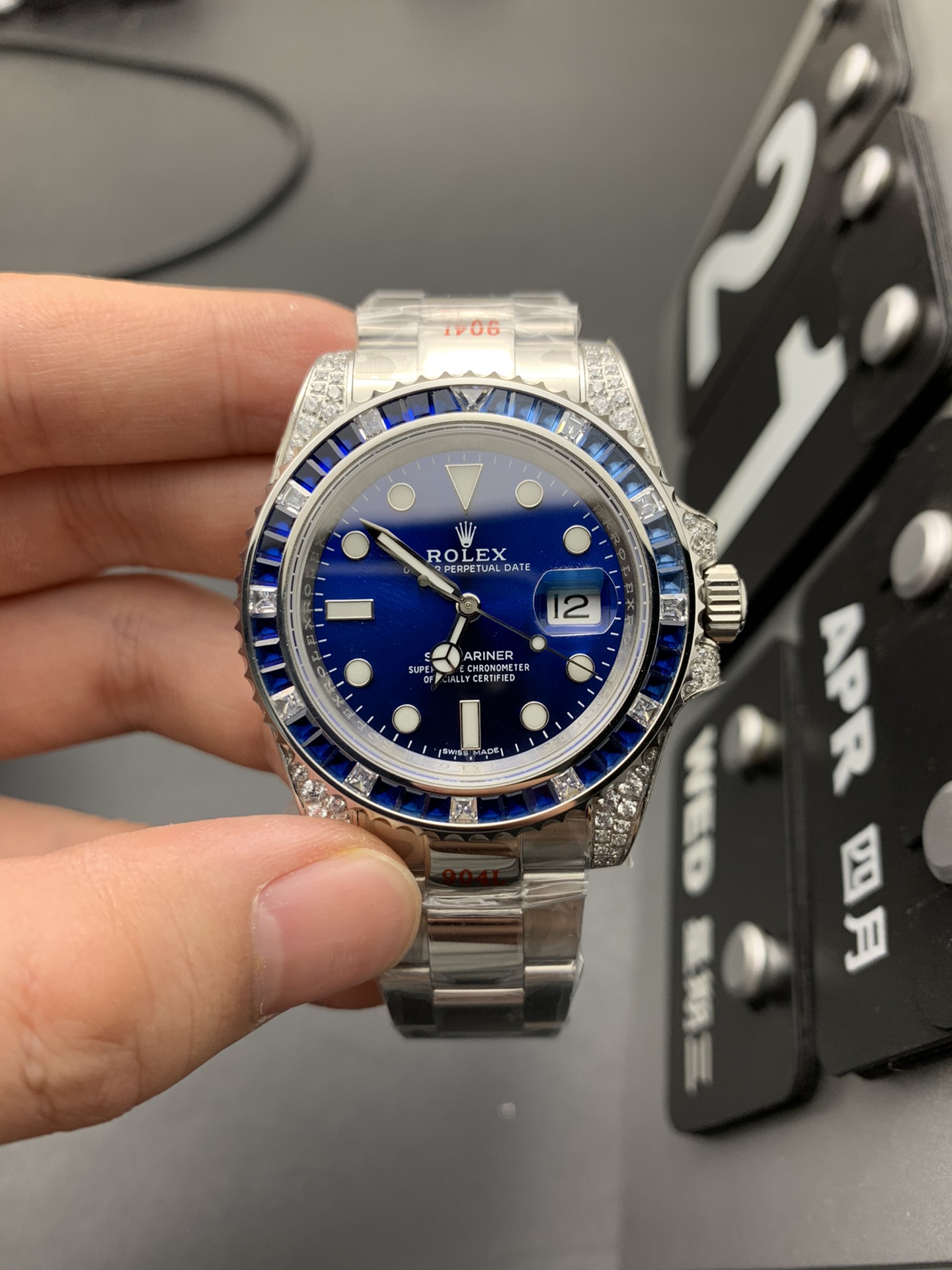 Rolex Blue Watch 14677