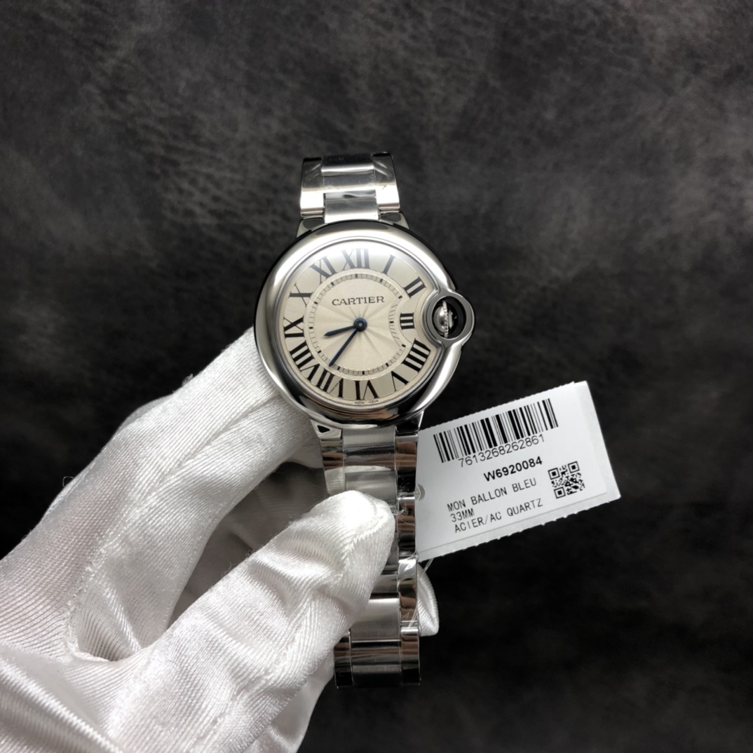 Cartier Ballon Bleu Blue 33mm V7