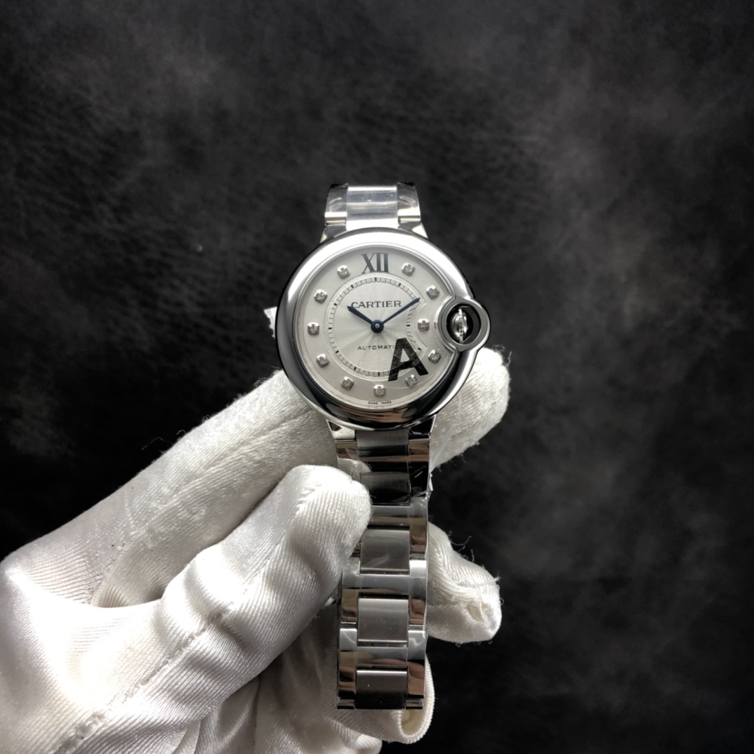 Cartier Ballon Bleu Blue 33mm V7