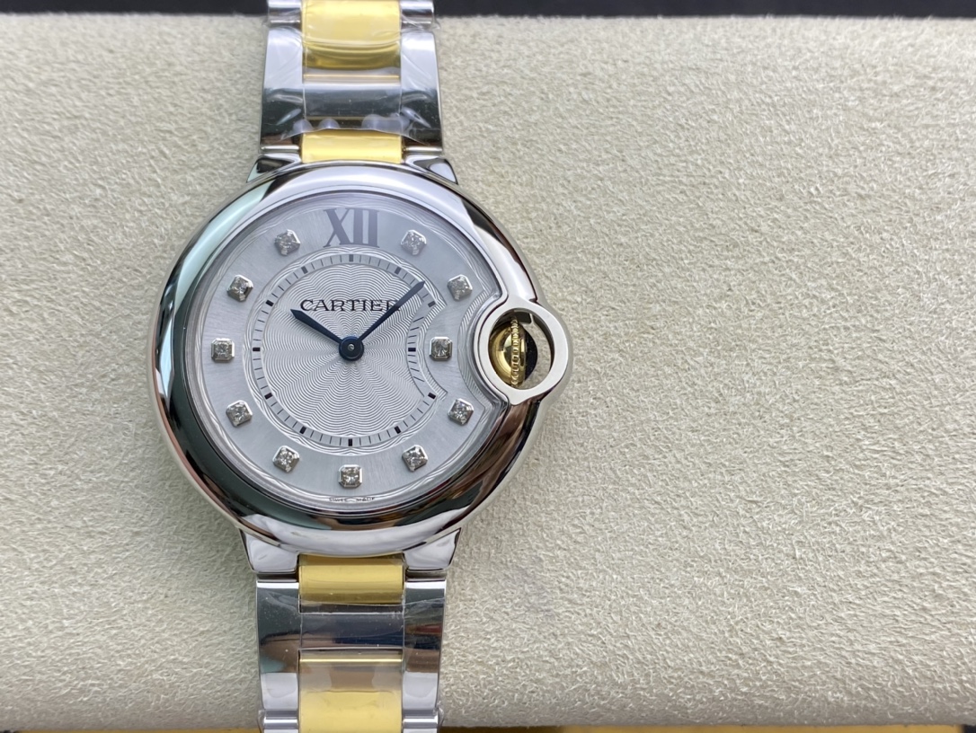 Cartier Ballon Bleu Blue 33mm V7