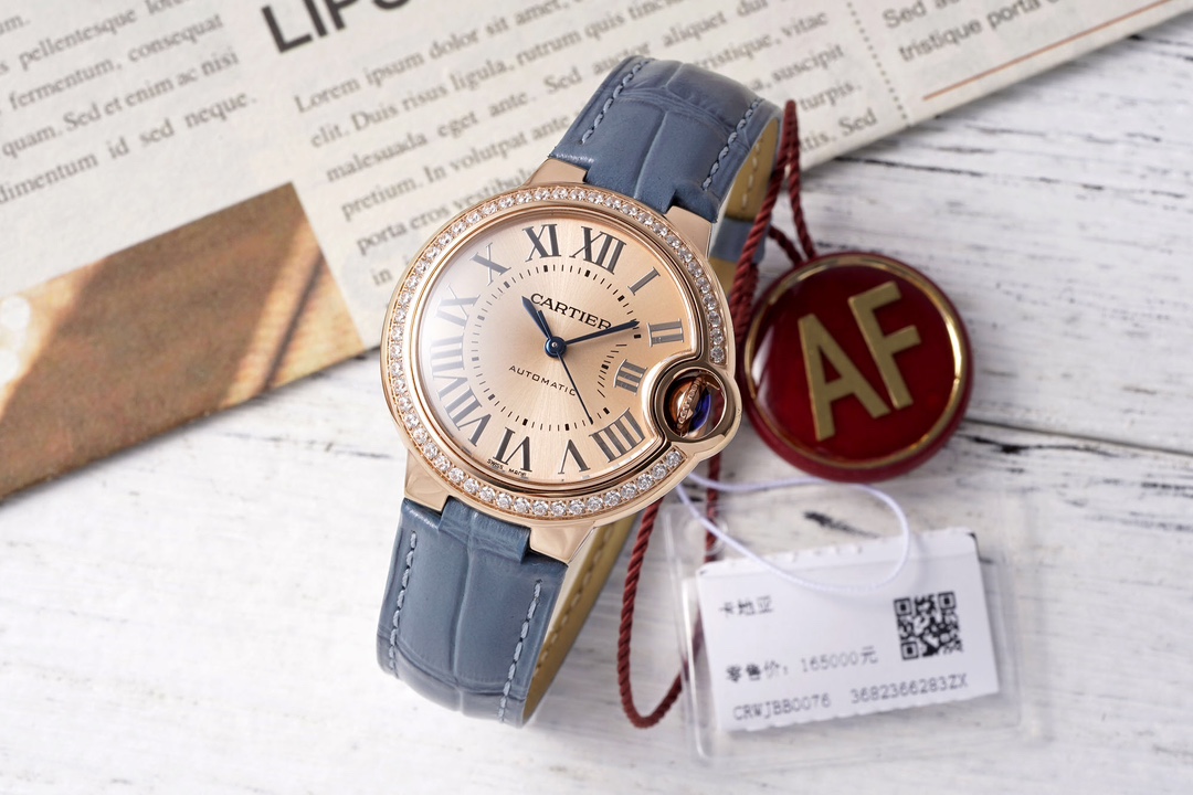 Cartier Ballon Bleu Blue 33mm AF
