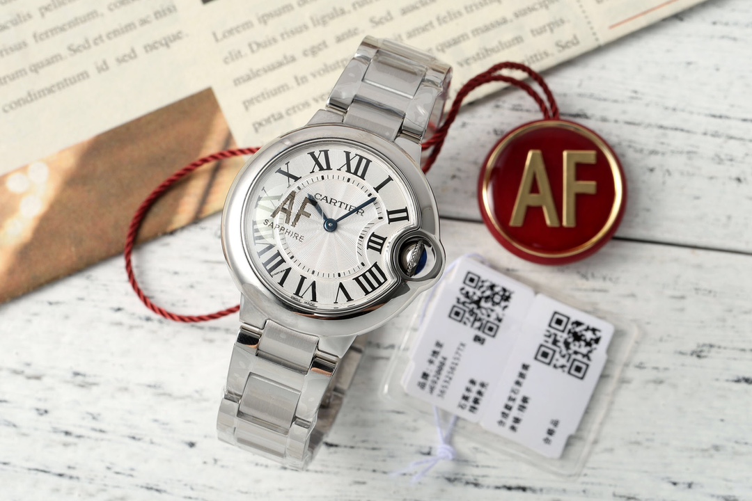 Cartier Ballon Bleu Blue 33mm AF