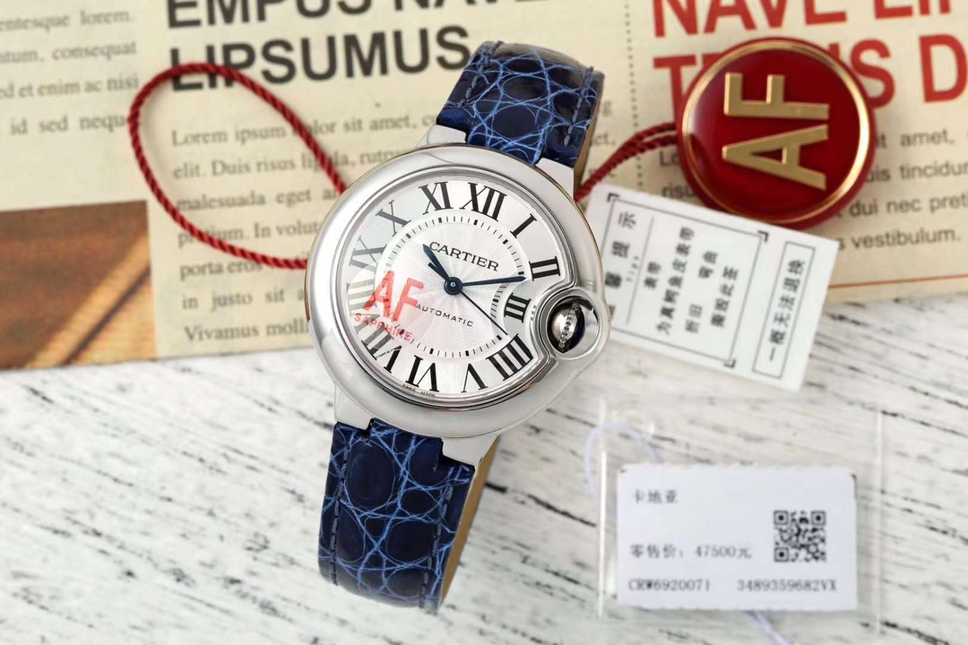 Cartier Ballon Bleu Blue 33mm AF