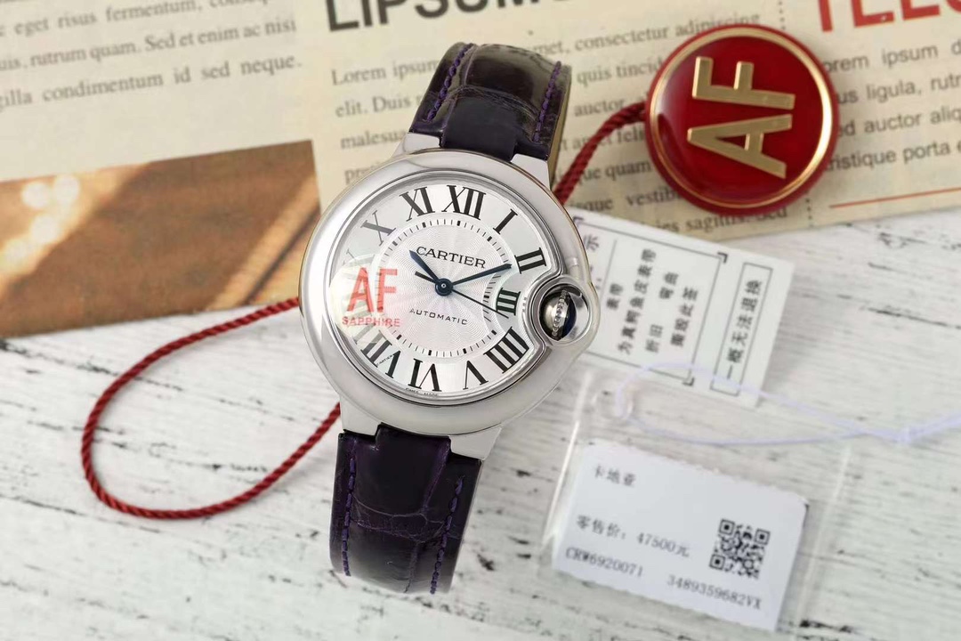 Cartier Ballon Bleu Blue 33mm AF