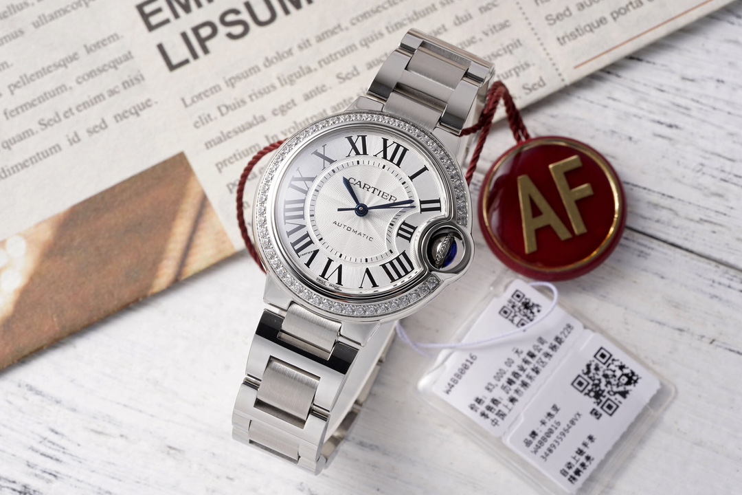 Cartier Ballon Bleu Blue 33mm AF