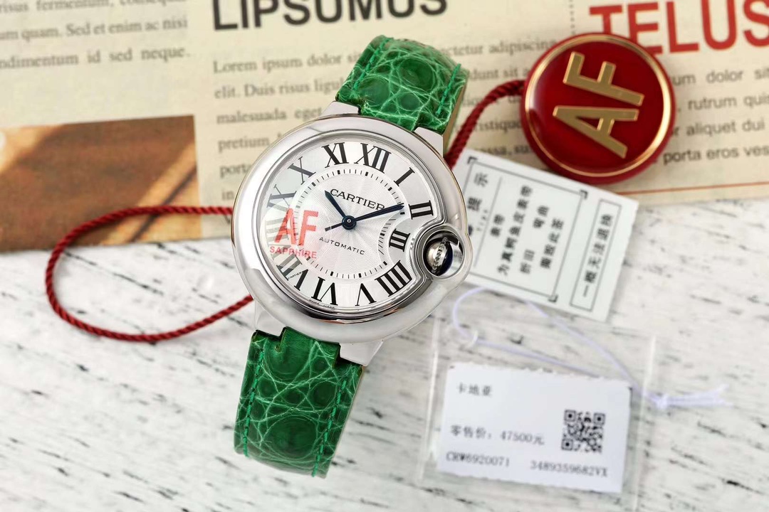 Cartier Ballon Bleu Blue 33mm AF