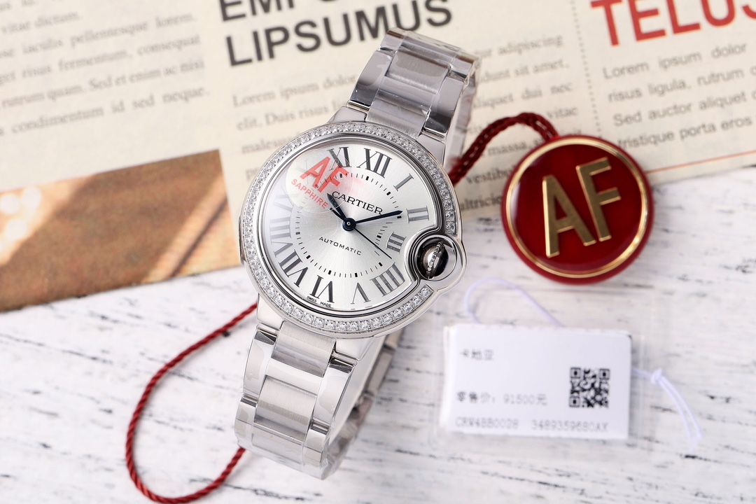 Cartier Ballon Bleu Blue 33mm AF