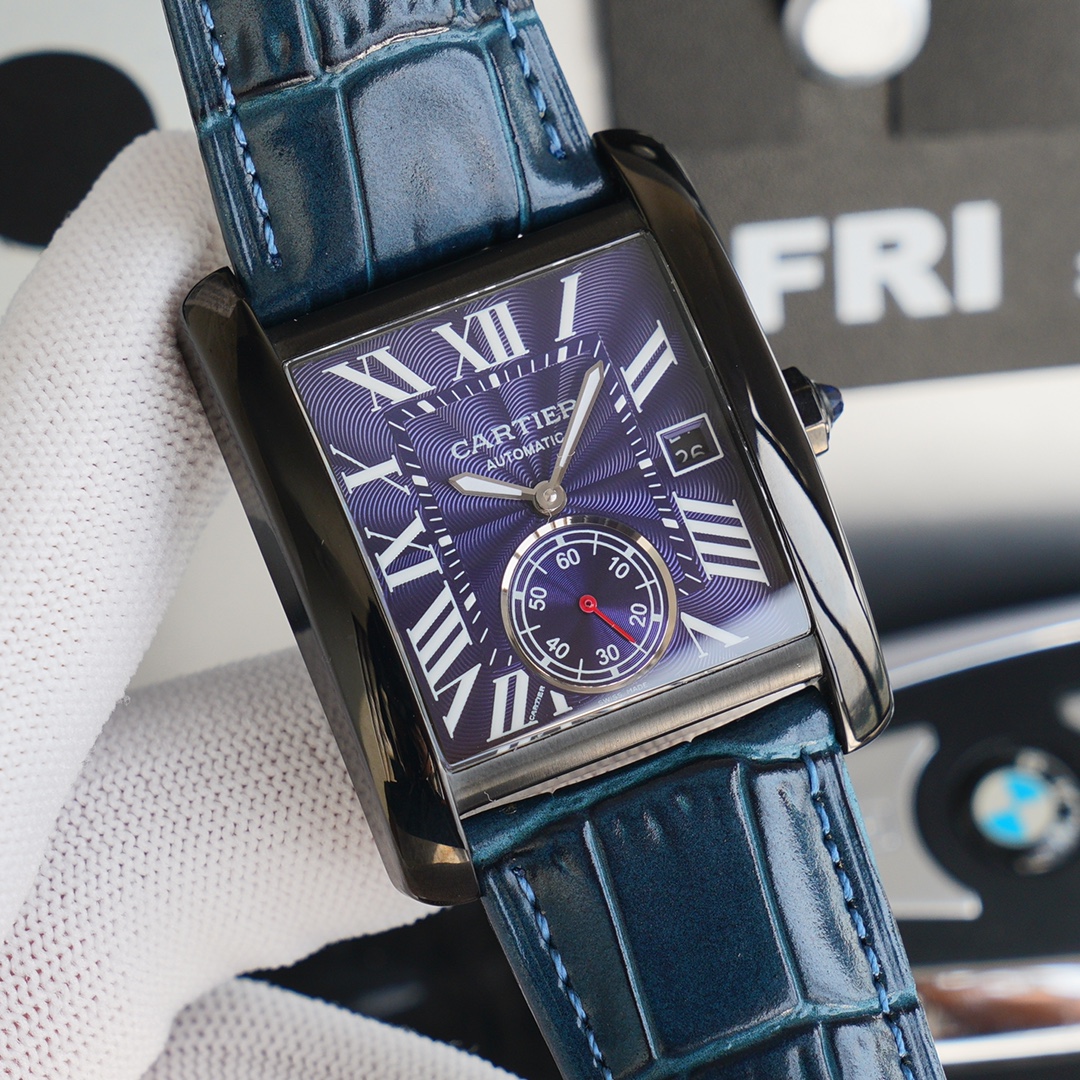 Cartier Tank Blue 1904-PS 34mm