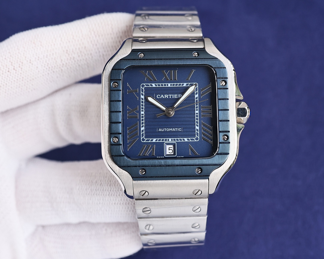 Cartier Santos Blue 2022 AF