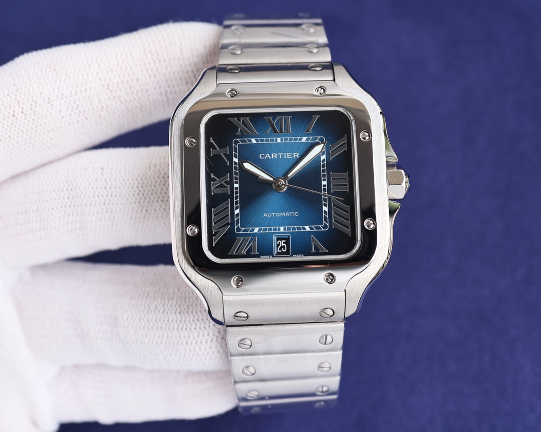 Cartier Santos Blue 2022 AF
