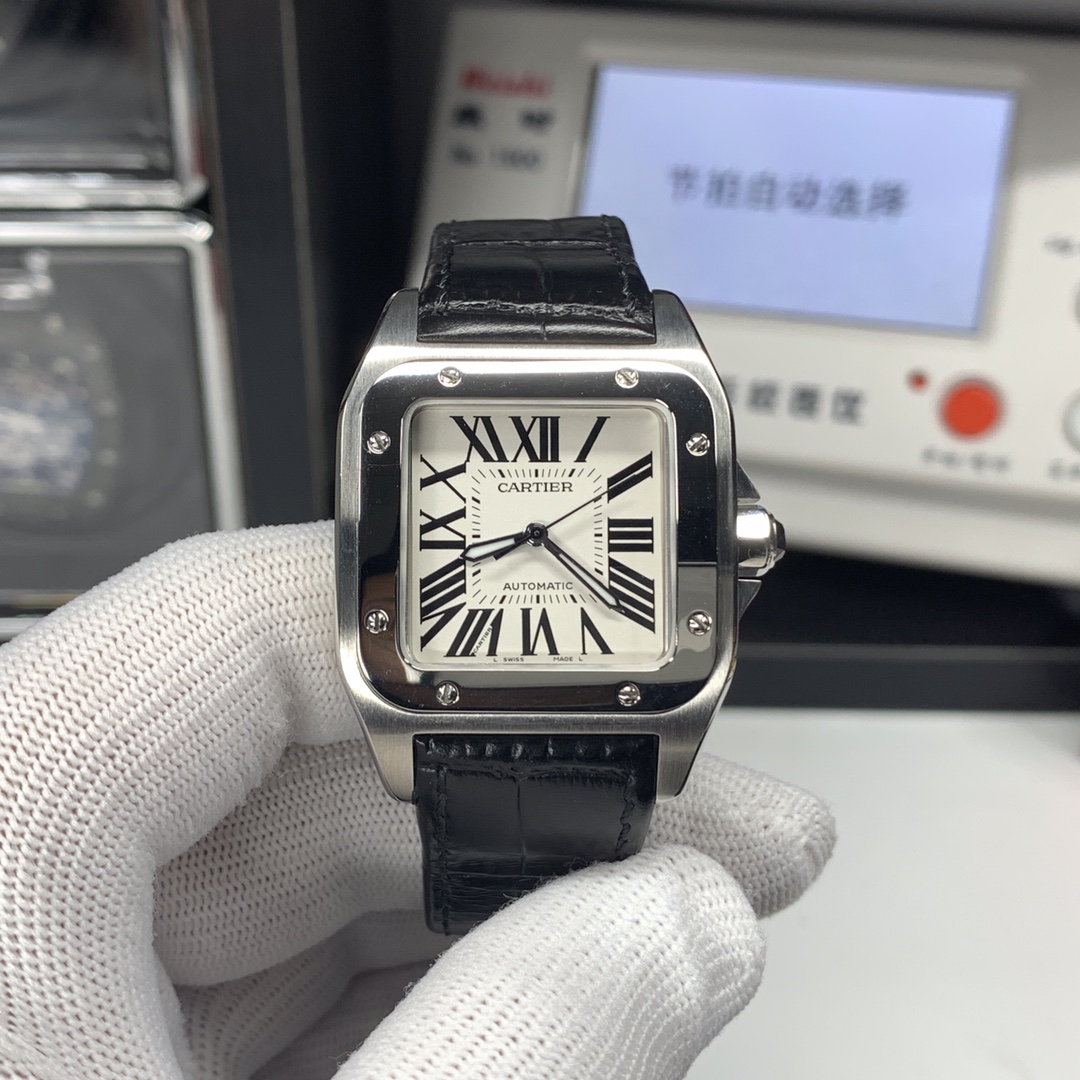 Cartier Santos Blue 35.6mm