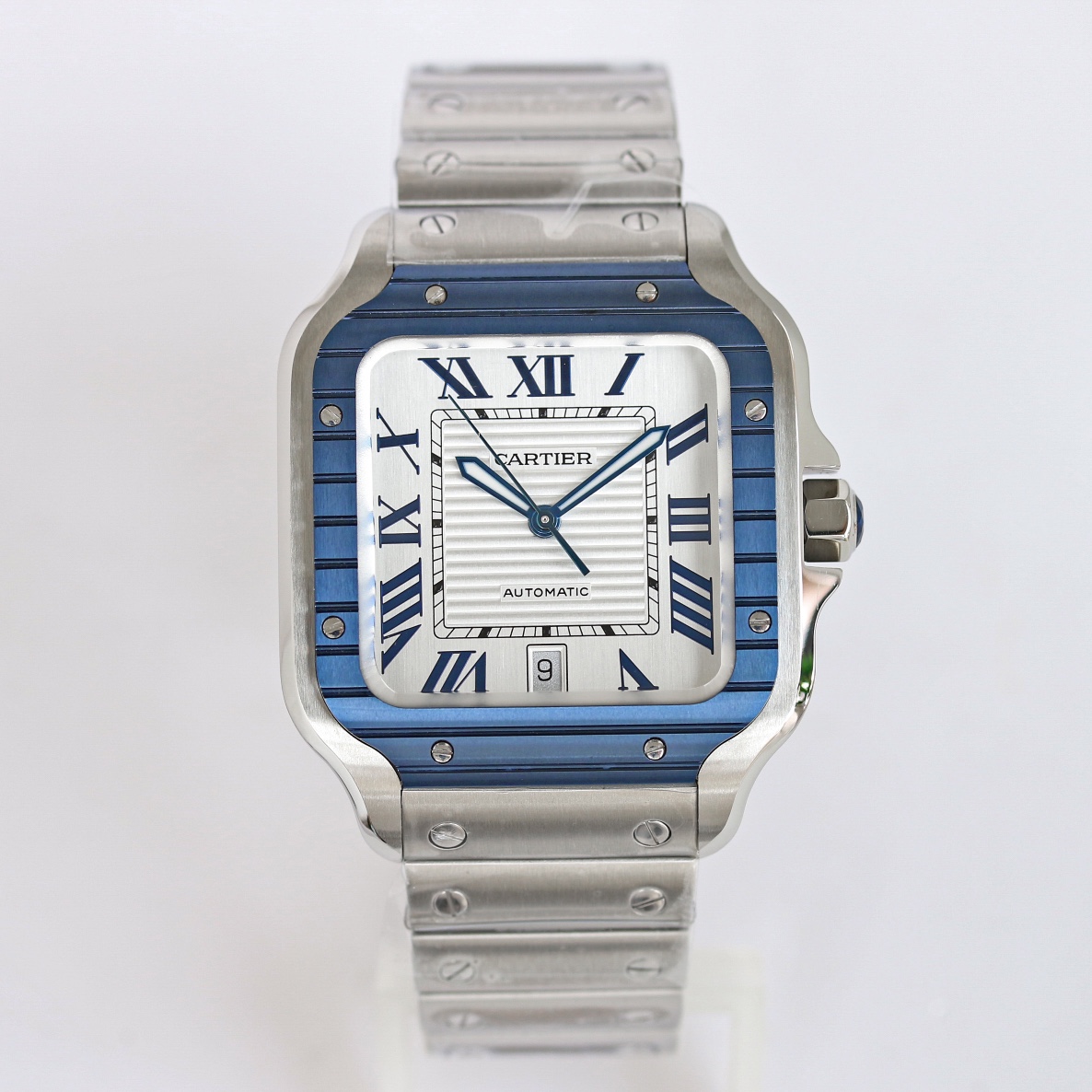 Cartier Santos Blue 39.8mm GF