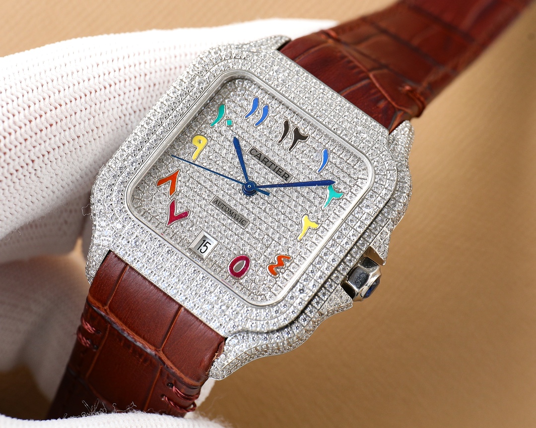 Cartier Santos Blue 8215 40mm