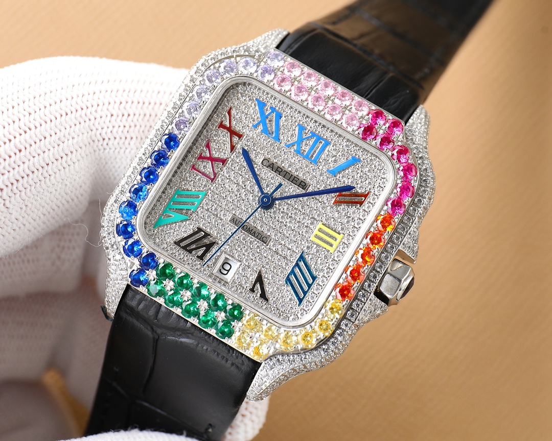 Cartier Santos Blue 8215 40mm