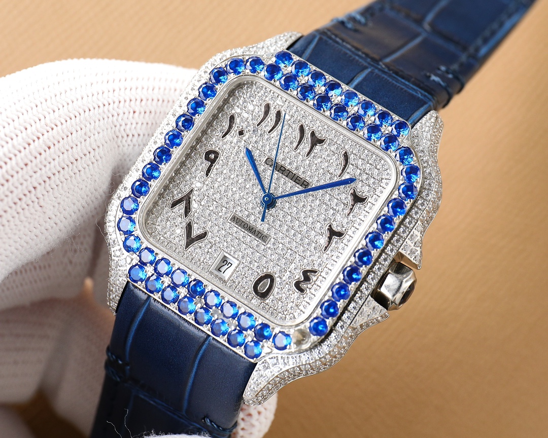 Cartier Santos Blue 8215 40mm