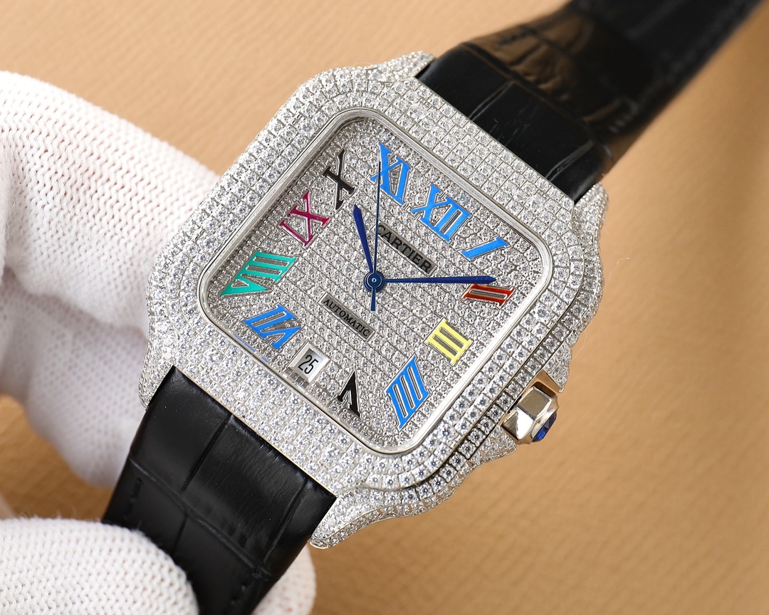 Cartier Santos Blue 8215 40mm