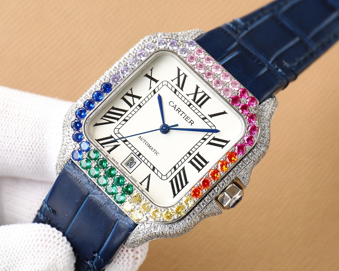 Cartier Santos Blue 8215 40mm