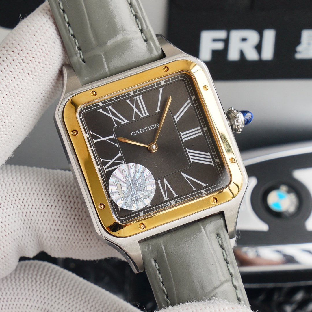 Cartier Santos Blue 9015 49mm