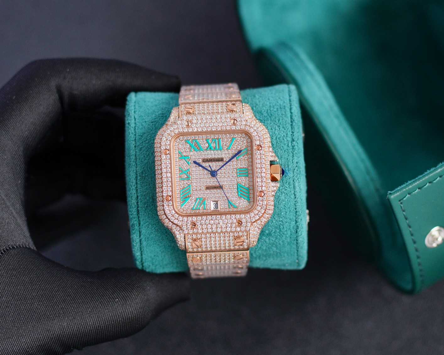 Cartier Santos Blue 40mm