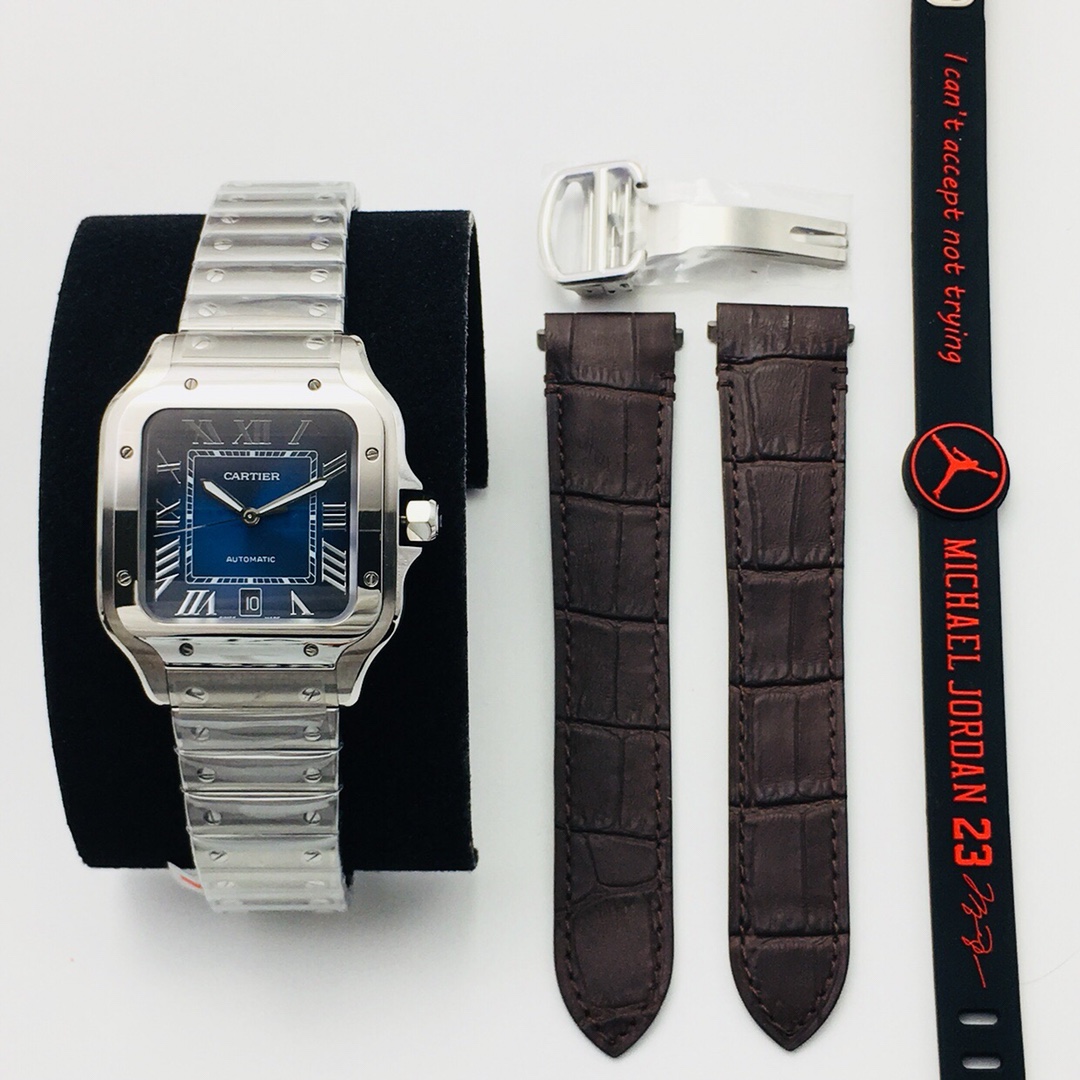Cartier Santos Blue 9015 39.8mm AF