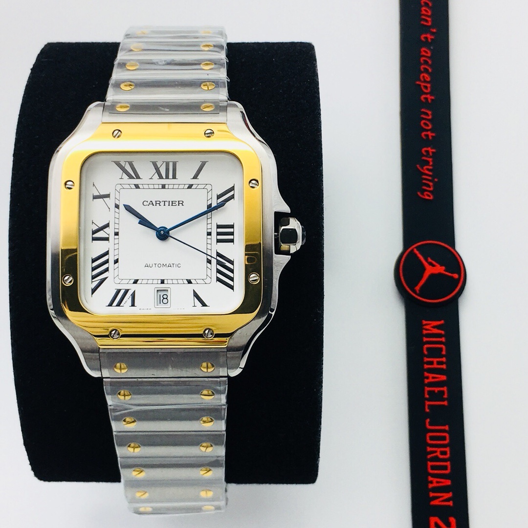 Cartier Santos Blue 9015 39.8mm AF