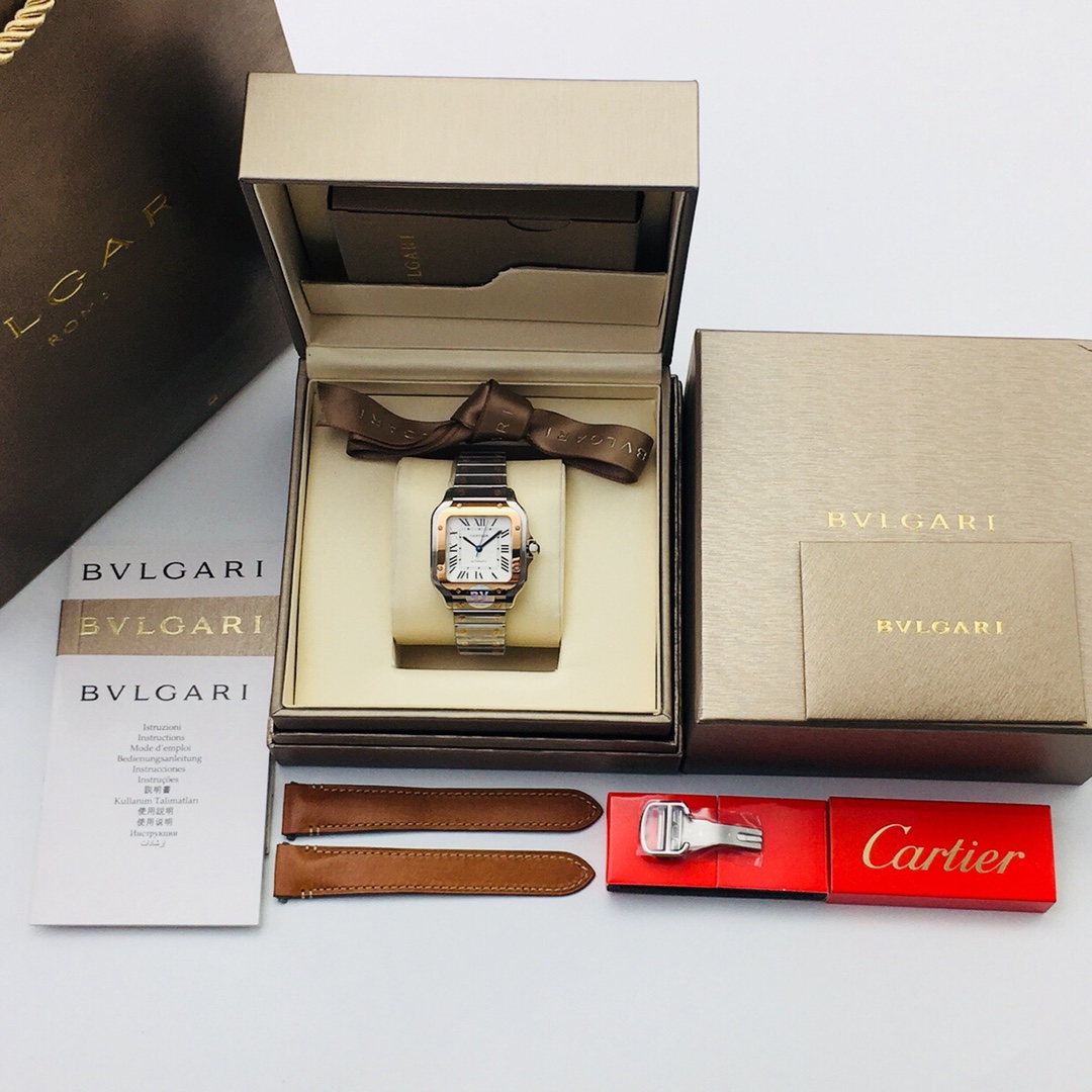 Cartier Santos Blue 9015 AF