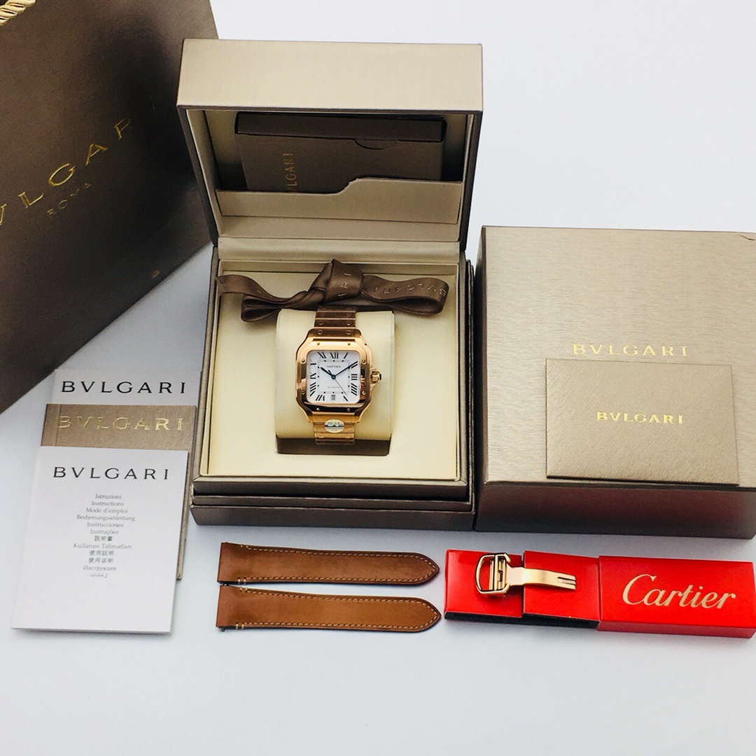 Cartier Santos Blue 9015 AF