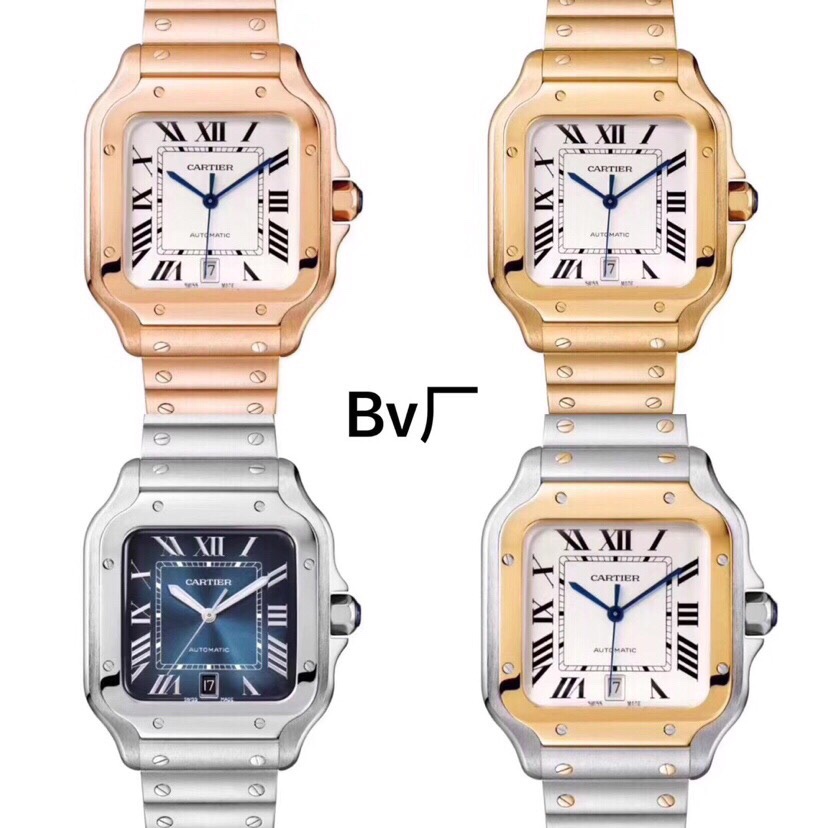 Cartier Santos Blue 9015 AF
