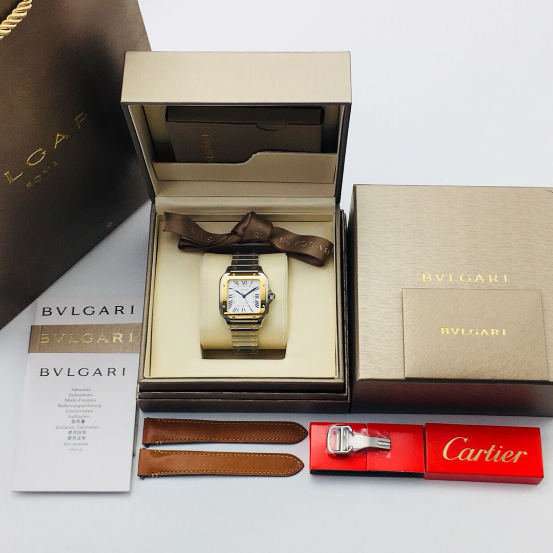 Cartier Santos Blue 9015 AF