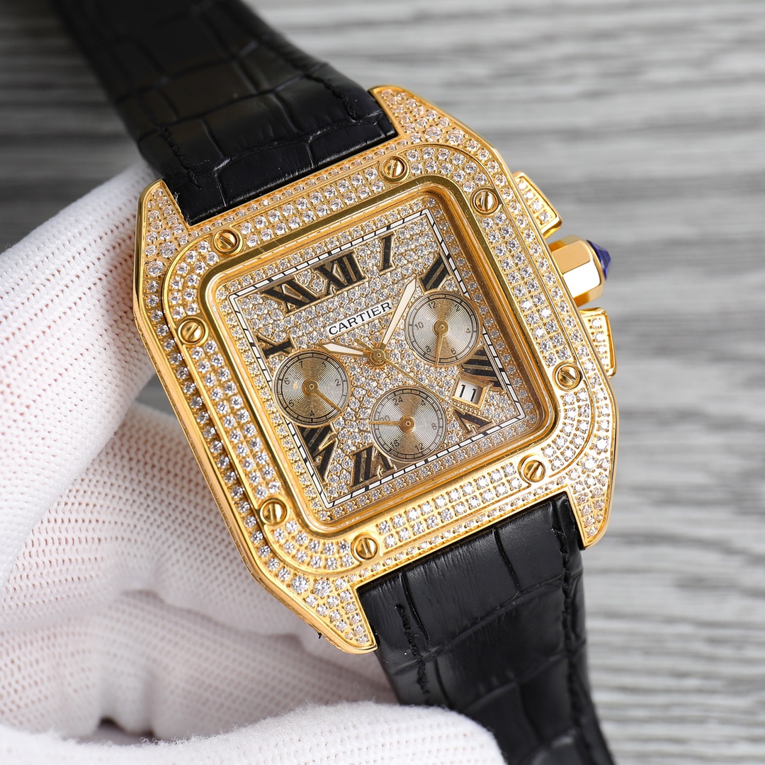 Cartier Santos Diamond 9100 42mm
