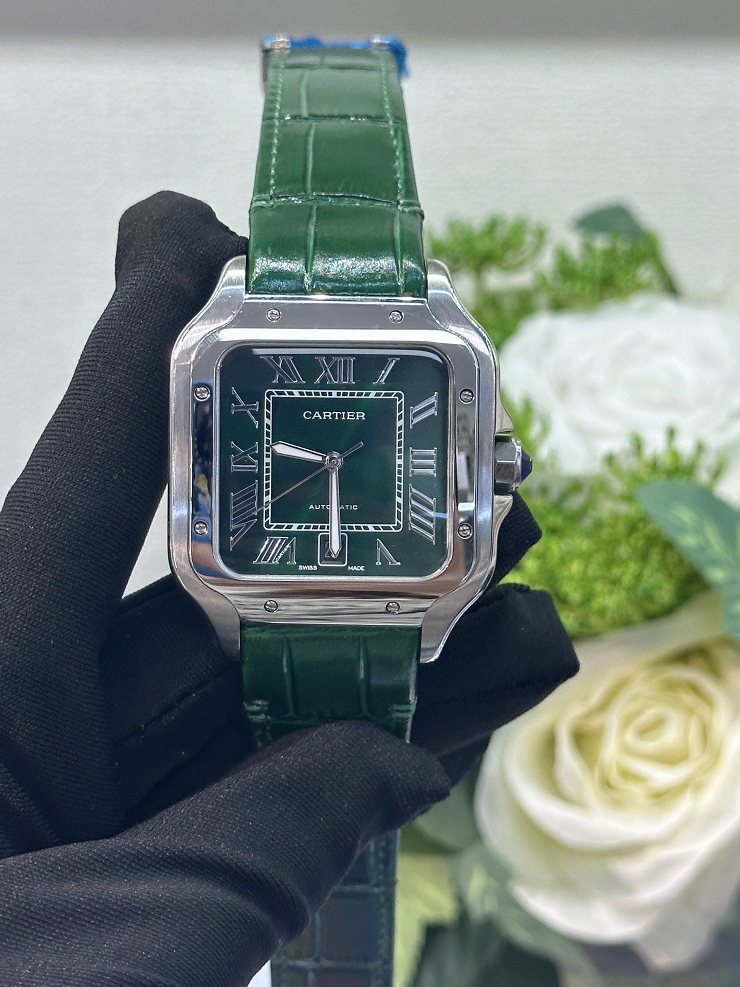 Cartier Santos Green