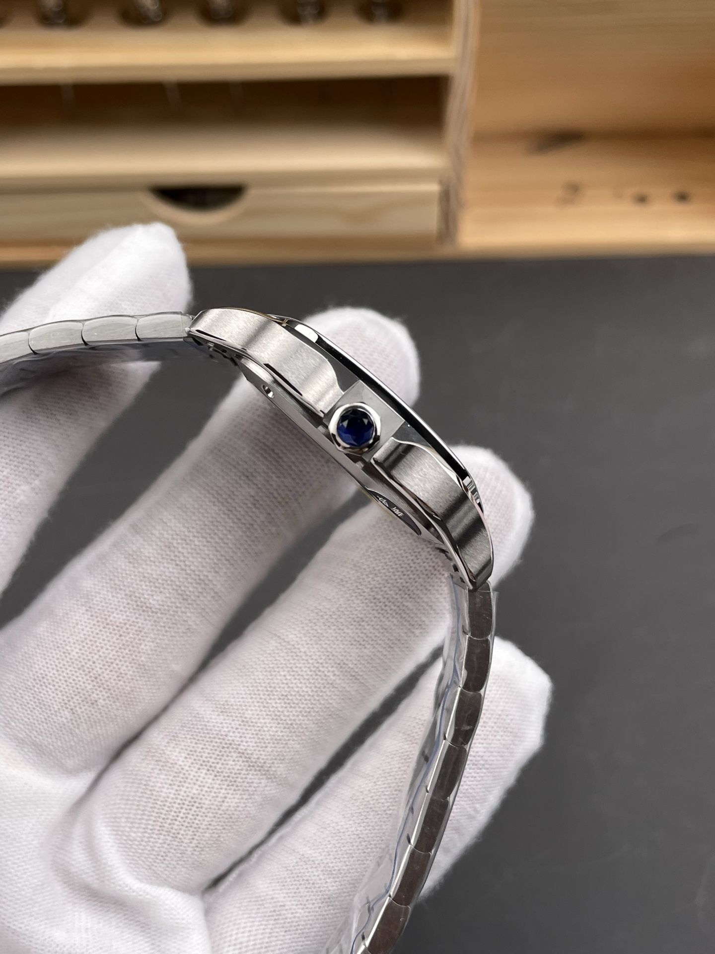 Cartier Santos White 9015 35.1mm AF