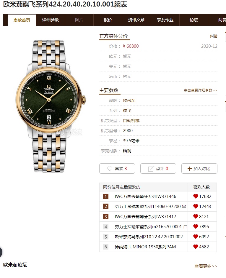 Omega 2021 39.5mm TW
