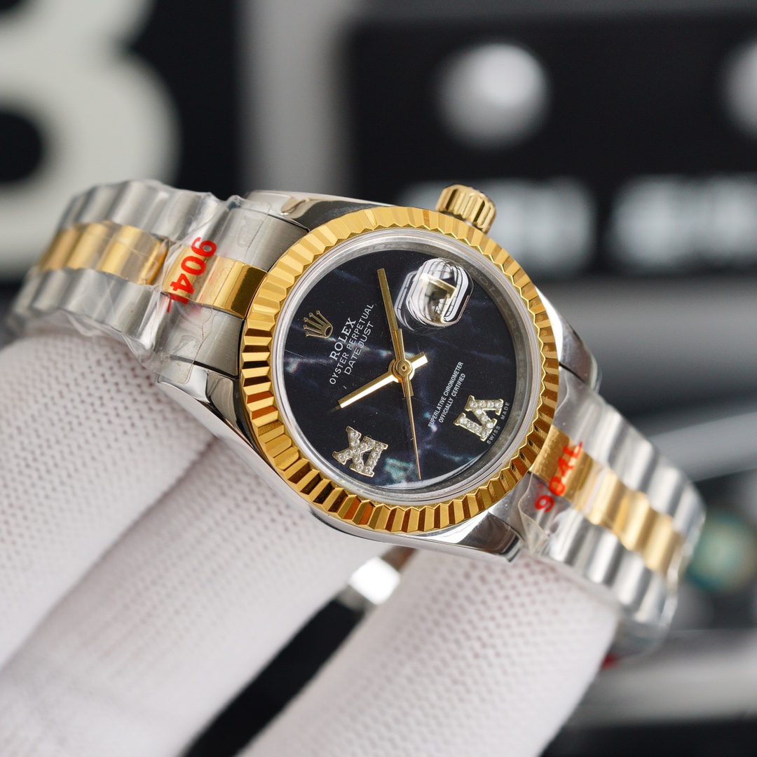 Rolex Datejust Black 28mm